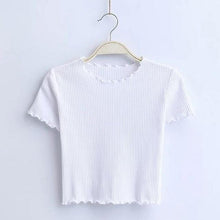Load image into Gallery viewer, Ruffled Crop T-Shirt