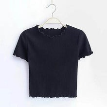 Load image into Gallery viewer, Ruffled Crop T-Shirt