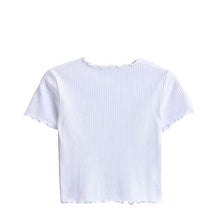Load image into Gallery viewer, Ruffled Crop T-Shirt
