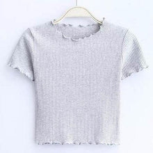 Load image into Gallery viewer, Ruffled Crop T-Shirt