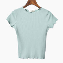 Load image into Gallery viewer, Ruffled Crop T-Shirt