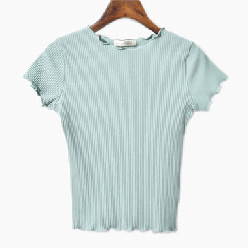 Ruffled Crop T-Shirt