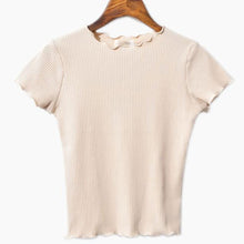 Load image into Gallery viewer, Ruffled Crop T-Shirt