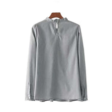 Load image into Gallery viewer, Ruffled &amp; Pearl Beaded Shirt