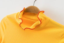 Load image into Gallery viewer, Scallops Turtleneck Crop T-Shirt
