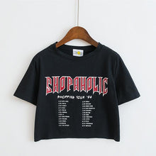 Load image into Gallery viewer, &#39;SHOPAHOLIC&#39; Crop T-Shirt