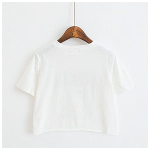 'SHOPAHOLIC' Crop T-Shirt