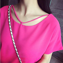 Load image into Gallery viewer, Short Sleeve Chiffon T-Shirt (4 Colors)