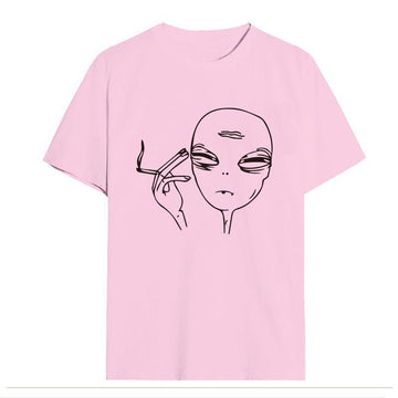 Smoking Print T-Shirt