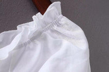 Load image into Gallery viewer, Solid Lace-Up Crop Shirt