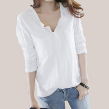 Load image into Gallery viewer, Solid V-Neck T-Shirt