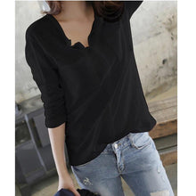 Load image into Gallery viewer, Solid V-Neck T-Shirt