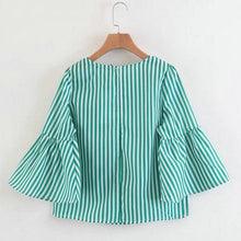 Load image into Gallery viewer, Striped Beading Blouse