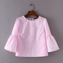 Load image into Gallery viewer, Striped Beading Blouse