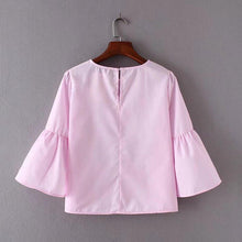 Load image into Gallery viewer, Striped Beading Blouse