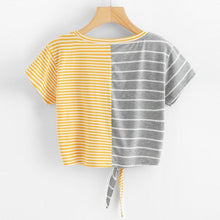 Load image into Gallery viewer, Striped Bow Tie T-Shirt