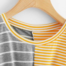 Load image into Gallery viewer, Striped Bow Tie T-Shirt