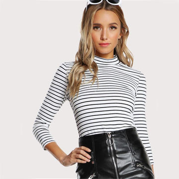 Striped Crew Neck T-Shirt