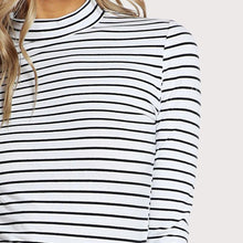 Load image into Gallery viewer, Striped Crew Neck T-Shirt