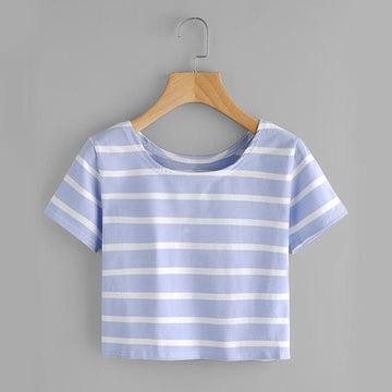 Striped Crop T-Shirt