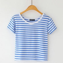 Load image into Gallery viewer, Striped Crop T-Shirt