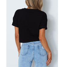 Load image into Gallery viewer, Striped Crop T-Shirt