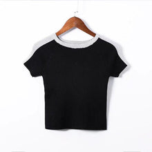 Load image into Gallery viewer, Striped Crop T-Shirt