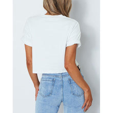 Load image into Gallery viewer, Striped Crop T-Shirt