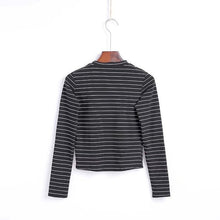 Load image into Gallery viewer, Striped Long Sleeve O-Neck Shirt