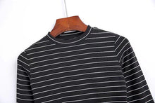Load image into Gallery viewer, Striped Long Sleeve O-Neck Shirt