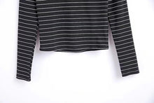 Load image into Gallery viewer, Striped Long Sleeve O-Neck Shirt