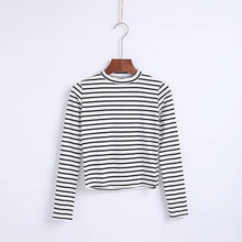 Load image into Gallery viewer, Striped Long Sleeve O-Neck Shirt