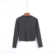 Load image into Gallery viewer, Striped Long Sleeve O-Neck Shirt