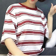 Load image into Gallery viewer, Striped Loose T-Shirt