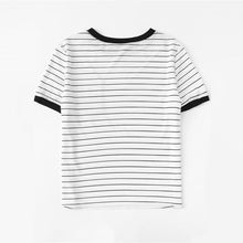Load image into Gallery viewer, Striped Patchwork T-Shirt