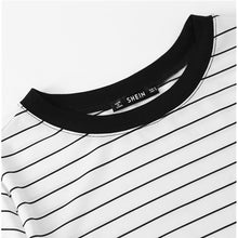 Load image into Gallery viewer, Striped Patchwork T-Shirt