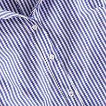 Load image into Gallery viewer, Turn-Down Collar and Gathered Sleeve Shirt