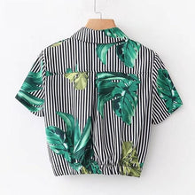 Load image into Gallery viewer, Twisted Hem Turn-Down Collar Shirt