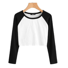 Load image into Gallery viewer, Two Tone Crop Shirt
