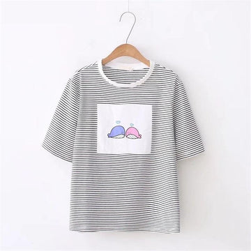 Whale Striped T-Shirt