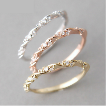 CZ Twist Ring