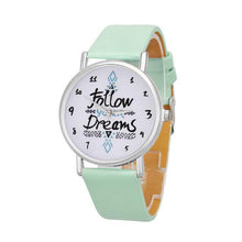 Load image into Gallery viewer, &#39;Follow Dreams&#39; Quartz Analog Watch