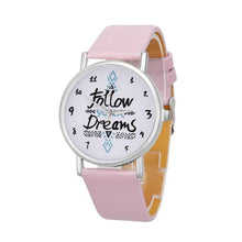 Load image into Gallery viewer, &#39;Follow Dreams&#39; Quartz Analog Watch