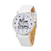 Load image into Gallery viewer, &#39;Follow Dreams&#39; Quartz Analog Watch