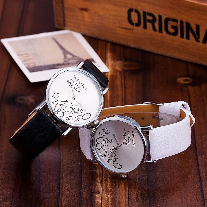 "Who cares I'm late anyways" Watch (3 Colors)