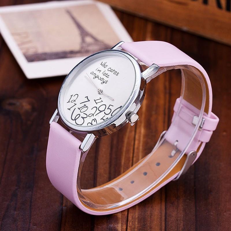 "Who cares I'm late anyways" Watch (3 Colors)