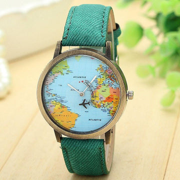 World Map Watches (7 Colors)